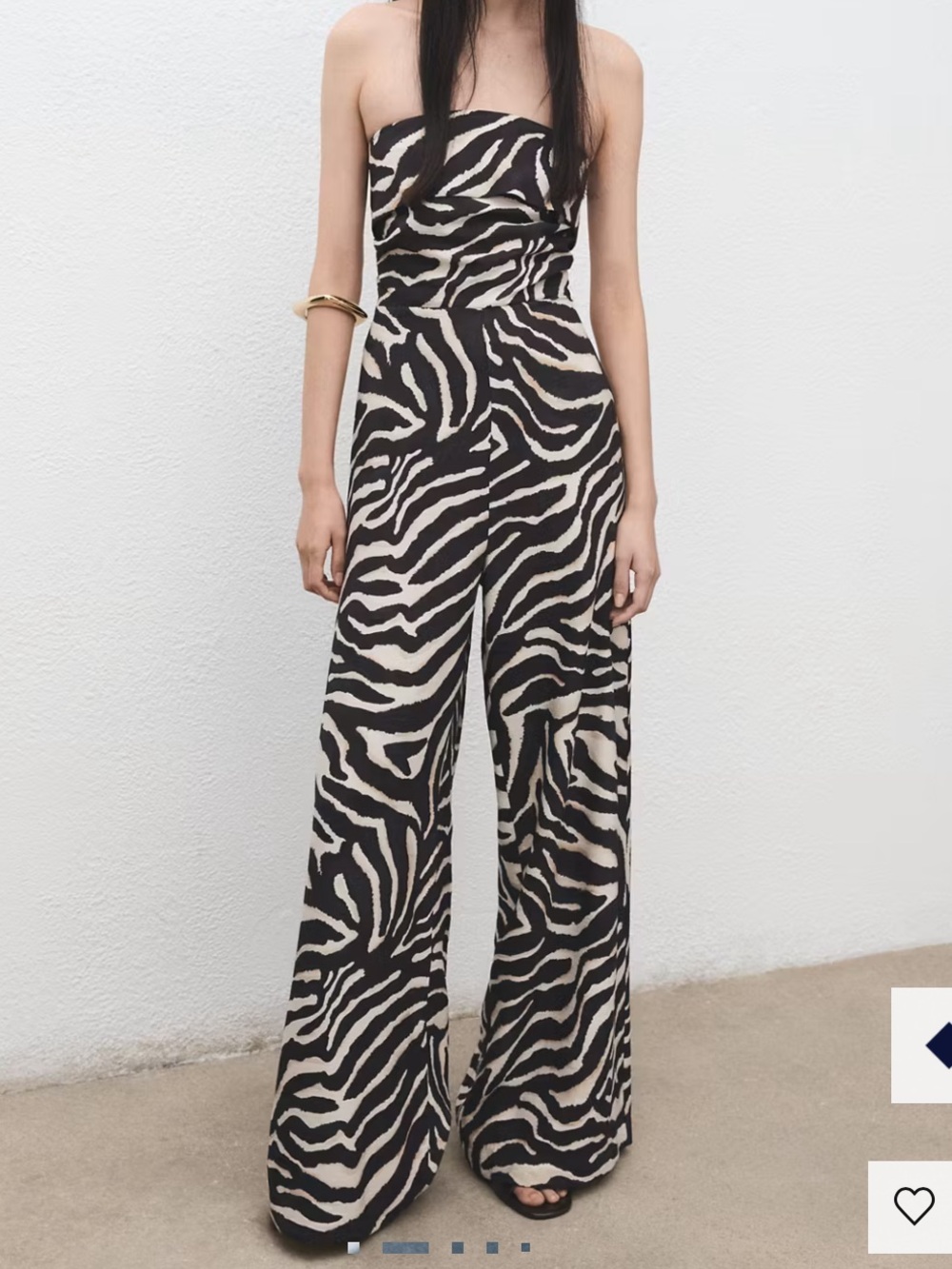 Mango PRINTED STRAPLESS JUMPSUIT 1237